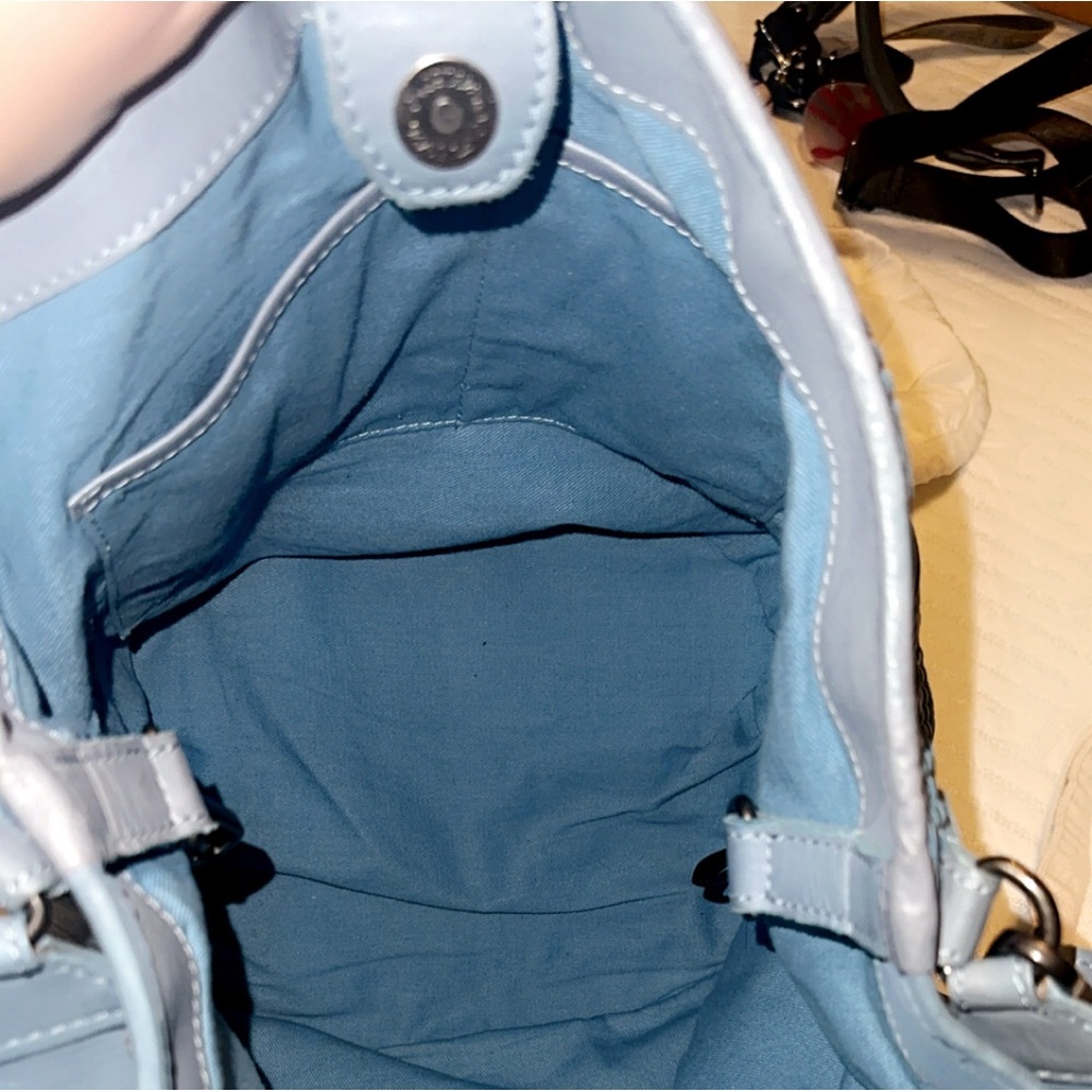 Large leather handbag